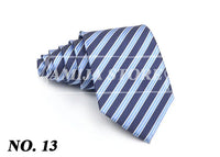 New Striped Tie Men's 8cm Ties Business New Year Gift Classical Necktie Office Accessories Men Costume Daily Wear Wedding Party