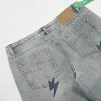 Spring Summer New Fashion Casual Hip Hop Softened Denim Straight Leg Pants High Street Men Women Loose Comfortable Jeans