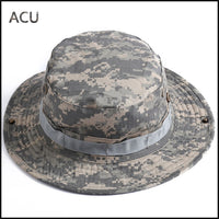 Camouflage Boonie Hat Tactical US Army Bucket Hats Military Multicam  Panama Summer Cap Hunting Hiking Outdoor Camo Sun Caps Men