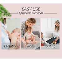 4Pc Rayon Made from Bamboo Nursing Breast Pads Washable & Reusable Breastfeeding Nursing Pads