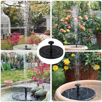 New Mini Solar Water Fountain Pool Pond Waterfall Fountain Garden Supplies Decoration Outdoor Solar Powered Fountain Bird Baths