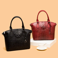 Large Capacity Crocodile Pattern Handbags Luxury Brand Women Handbags Designer Tote Bag Vintage Ladies Shoulder Messenger Bags