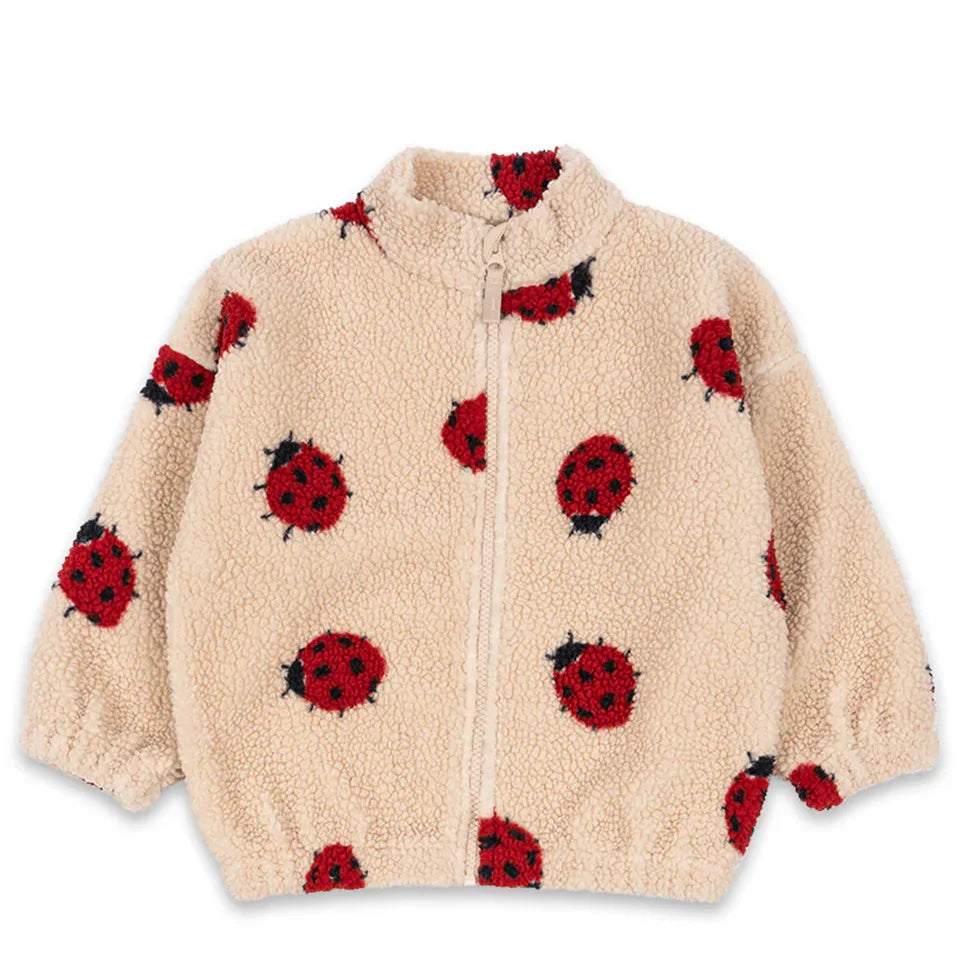 25 Winter New Children's Warm Coat  Cute Printed Bow Lamb Wool Coat for Boys and Girls Baby Girl Winter Clothes