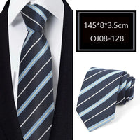 Luxury 56 Colors New Men's Tie Classic Floral Stripe Plaid 8cm Jacquard Neck Tie Necktie For Men Business Wedding Party