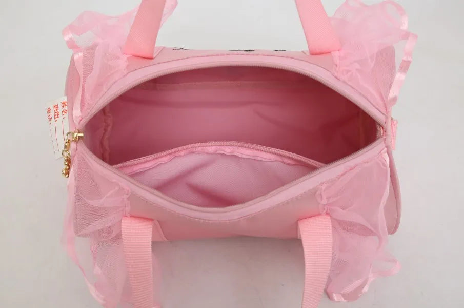 2022 New Ballet Dance Bags Pink  Girls Sports Dance Kids Backpack Baby Barrels Package Bag Costume Clothes Shoes Dress Handbag