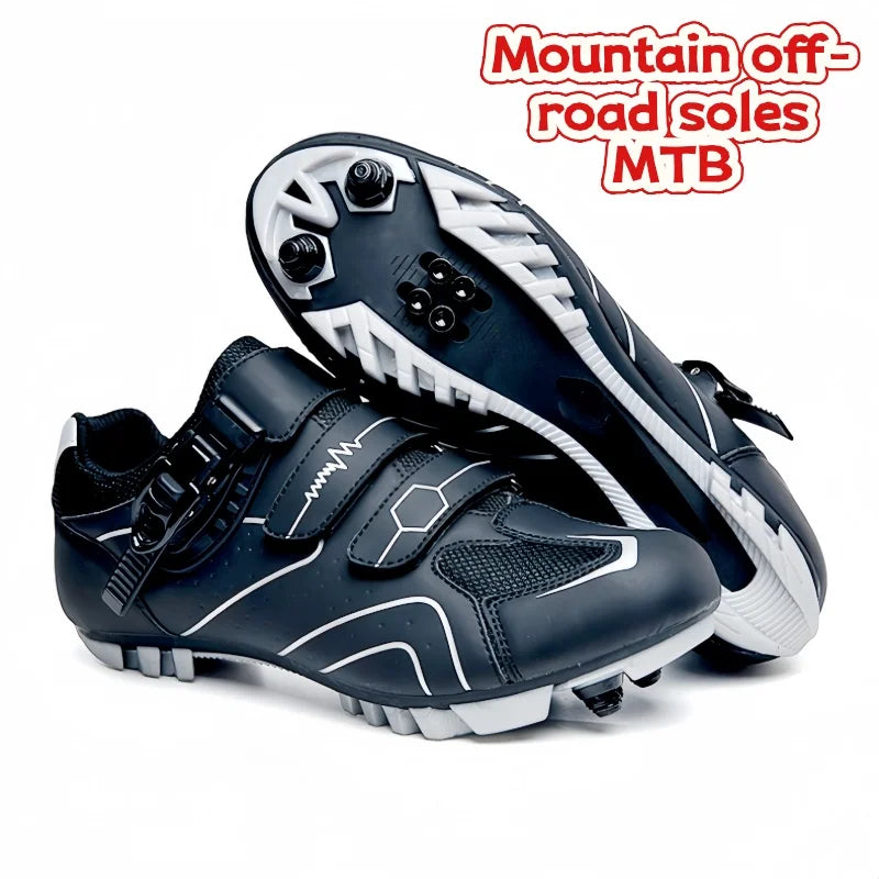 SPD Road Cycling Shoes Shock Absorption And Durable,Suitable For Racing On Long-Distance Roads,MTB Mountain Off-Road Riding Unis