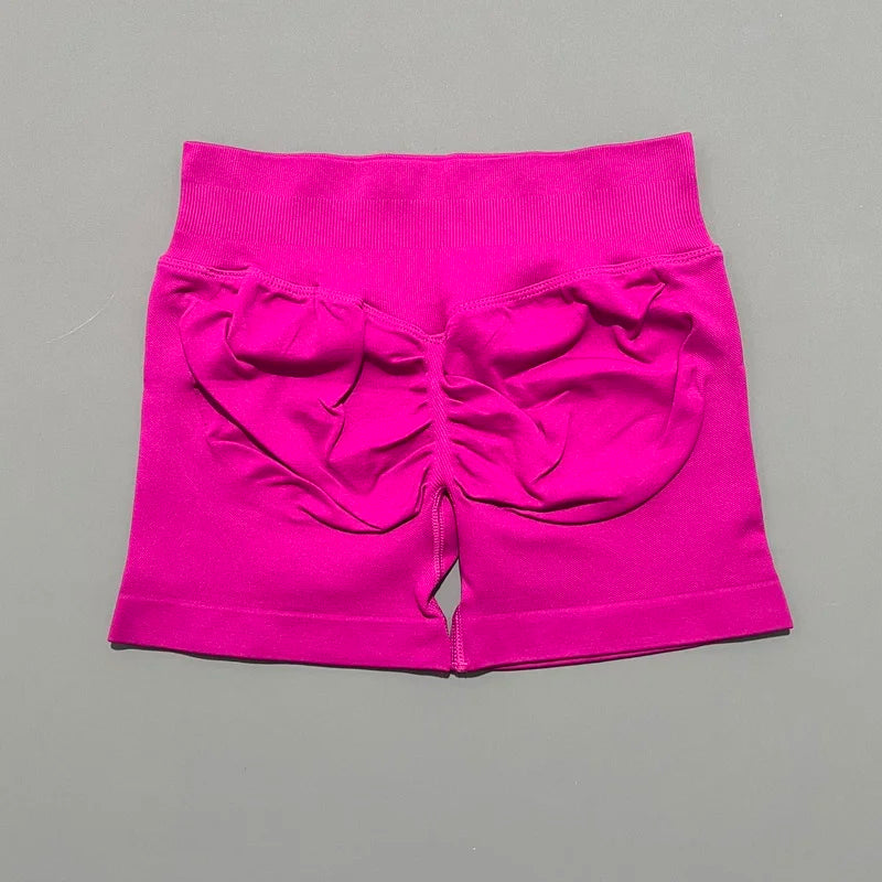 Gym Shorts Women Fitness Sports Biker Shorts High Waist And Waist Tightening Yoga Shorts Workout Scrunch Butt Seamless Leggings