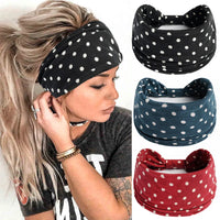 1PCS Boho Flower Print Wide Headband Cotton Soft Bandana Headpiece Hair Accessories For Women Hair Bands DIY Headwear Hairband