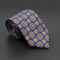 Super Soft Bohemian Silk Ties Men's Fashion 7.5cm Necktie For Men Wedding Business Meeting Gravata Colorful Novelty Printing Tie