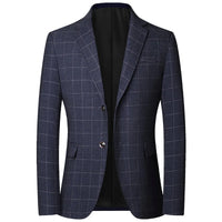 TFETTERS Brand 2025 Spring Mens Wedding Suits Blazer Check Autumn Single Breasted Suits Blazers Men Fashion Blazer for Mens
