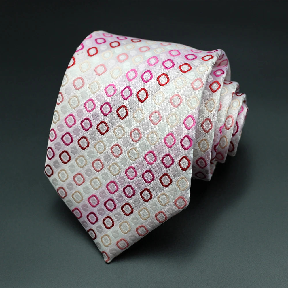 Fashion Casual Blue Red Yellow Floral Polka Dot Necktie For Men Business Gift Wedding formal Neck Ties Accessories