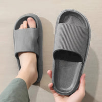 Men's Thick Bottom EVA Indoor Home Slippers Anti-Slip Suitable for Outdoor Wear Comfortable Home Slippers for Men