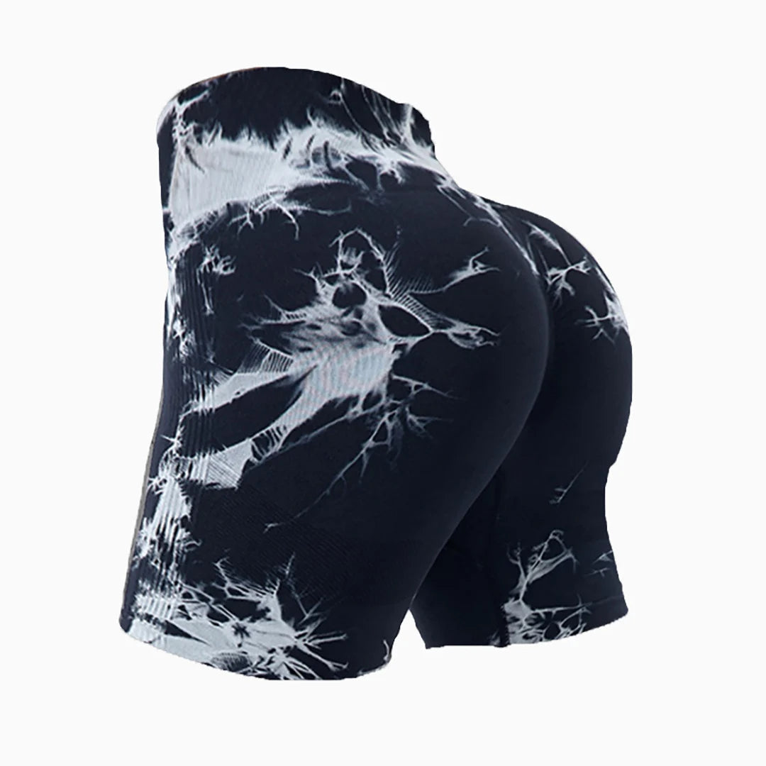 Women's seamless fitness shorts yoga exercise high waist tight fitting buttocks hip lifting outdoor exercise running shorts