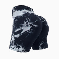 Women's seamless fitness shorts yoga exercise high waist tight fitting buttocks hip lifting outdoor exercise running shorts