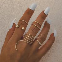 2023 women ring set bague femme matching rings bohemian fashion jewelry