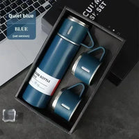 304 stainless steel insulated cup, three-lid business gift cup, gift box water cup