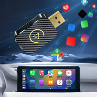 Wireless Carplay Android Auto Adapter Plug&Play USB Car Dongle Wireless Dongle for OEM Wired CarPlay/Andriod Auto Cars