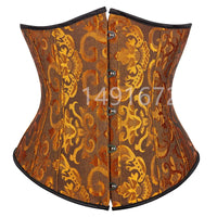 Pink Corset Underbust Top Wome Plus Size Waist Cincher Sexy Gothic Corpete Corselet Fashion Black White Red Blue Rose