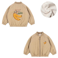 Children's coats for autumn and winter ks new collection Girls' embroidered sequined thickened wool jacket flight suit coat