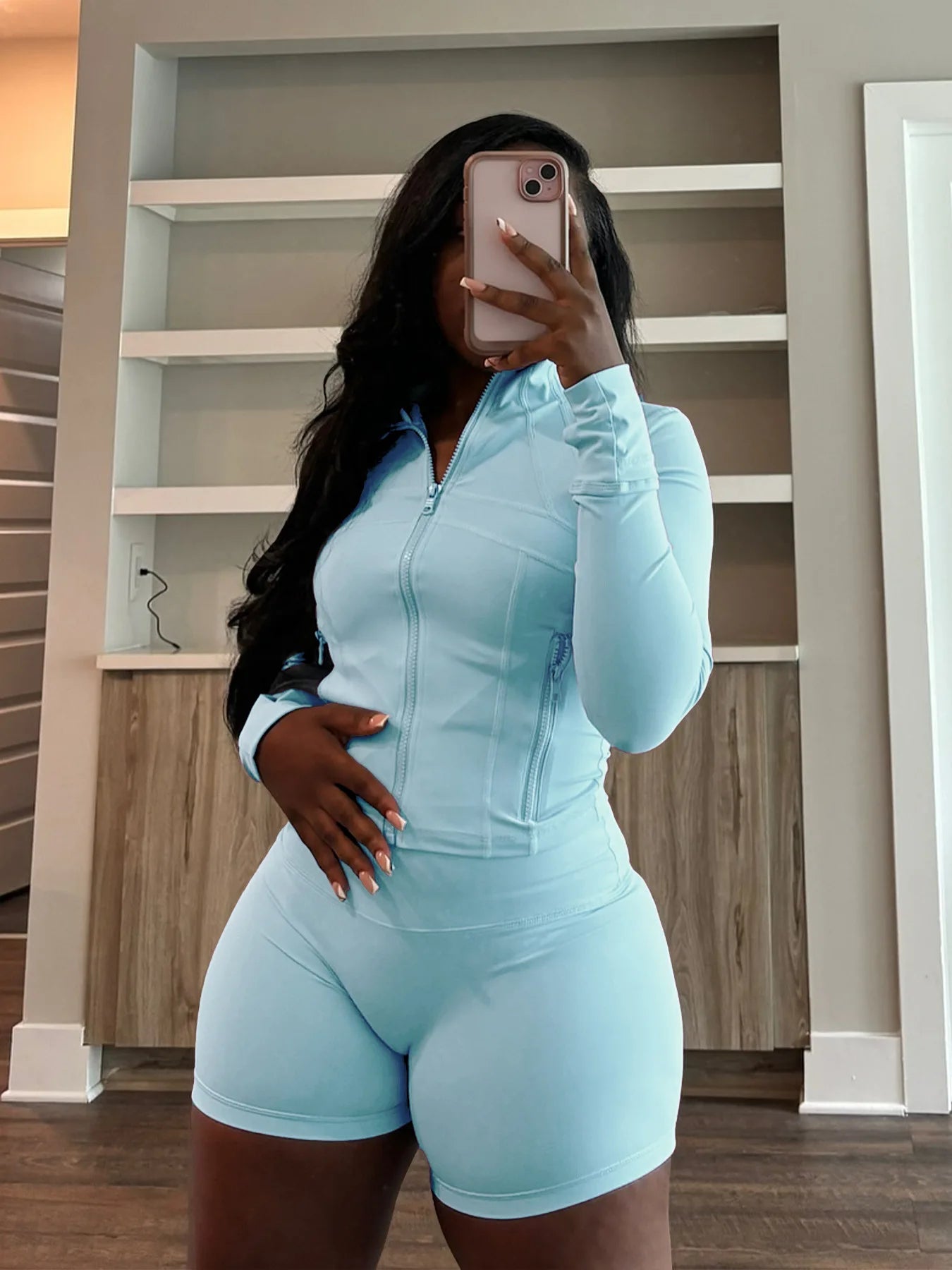 Sporty Shorts Outfit Set Sexy Women Skinny Two Pieces Club Matching Set Casual Tracksuit