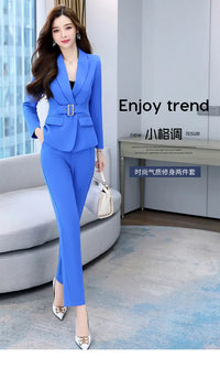 Suit Women Spring 2023 New Temperament Korean Fashion Professional High-end Royal Elder Sister Light Cooked Two-piece Pants