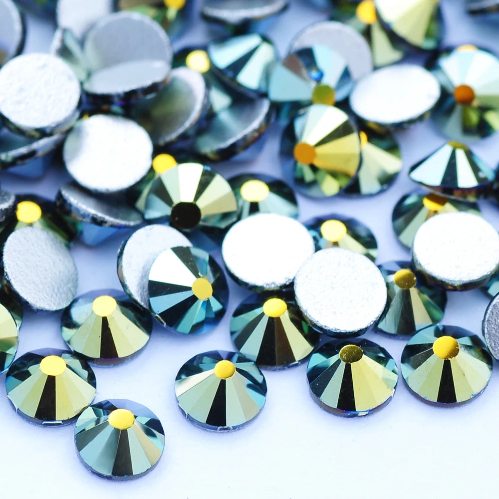 YANRUO 2058 Top Non Hotfix Flat Back Rhinestones Glass DIY Cold Fixation Nail Art Decorations Stones And Crystals Strass Crafts