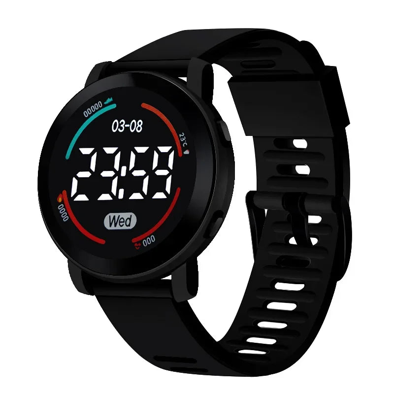 Children's Watches Fashion Digital Watches for Kids Waterproof Sport LED Electronic Wristwatch Simple Boys Girls Student Clock