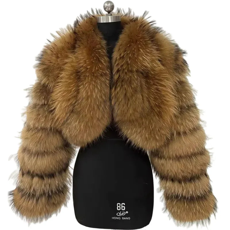 Warm Faux Fur Coats Women Short Overcoats Loose O Neck Long Sleeves Covered Button Straight Work Y2k Casual 2025 Autumn Winter