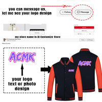 Mens Jacket Trend New Button Casual Coats Round Neck Baseball Uniform  Spring And Autumn Tide Brand Clothes Print LOGO LS-2211