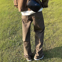 New American Casual Retro Straight Jeans for Men's Niche Loose Trousers Trendy