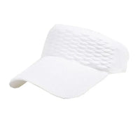 New High Quality UPF50+ Wide Brim Visor Hat for Women Straw Beach Sun Visor Foldable Ponytail with UV Protection Summer Anti-UV