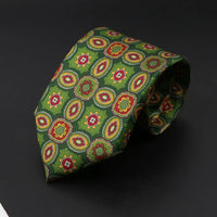 New High Quality Soft Silk Ties 51Colors Fashion 7.5cm Geometric Pattern Necktie For Men Wedding Business Meeting Suit Gravata