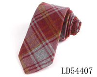 New Cotton Ties Casual Skinny Necktie For Party Boys Girls Plaid Neck Tie Wedding Necktie For Groom Neck Wear For Men Gravata