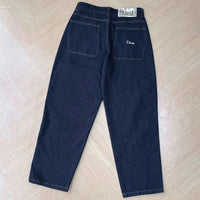 Embroidery men's jeans embroidered European and American letter decoration street style hip-hop gothic fashion pants