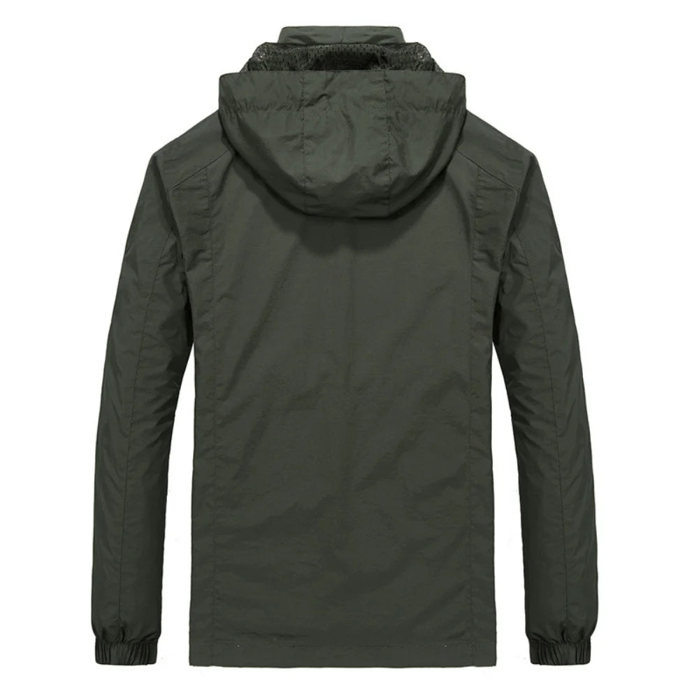 Men's Windbreaker Jackets Waterproof Hooded Water Proof Wind Breaker Casual Coat Male Clothing  Autumn Jackets Men TOP