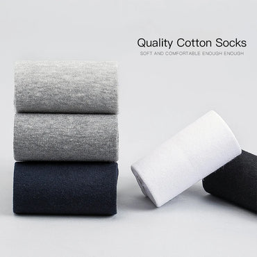 HSS 2023 Men's Cotton Socks New styles 10 Pairs / Lot Black Business Men Socks Breathable Spring Summer for Male US size(6.5-12)