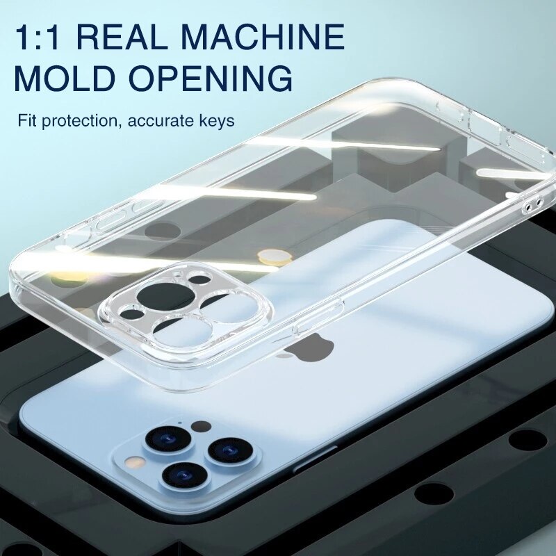 Silicone Shockproof Phone Case for IPhone 13 14 Pro Max 12 Mini 8 7 Plus Back Case Camera Protection for IPhone 11 PRO XS MAX X