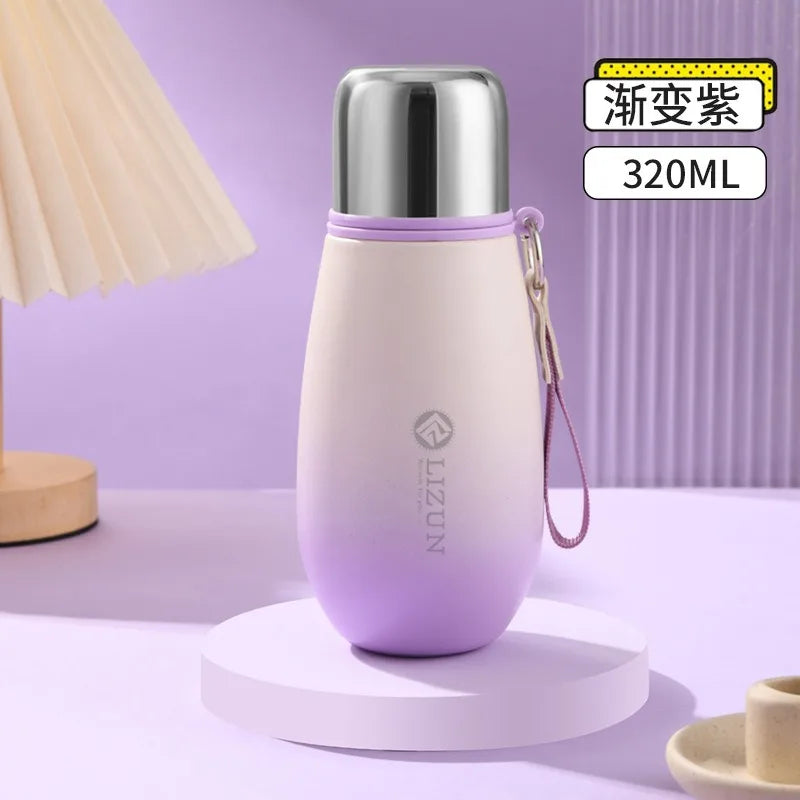 Mini stainless steel insulated cup, portable pocket pot, student tea and water separation creative casual cup gift
