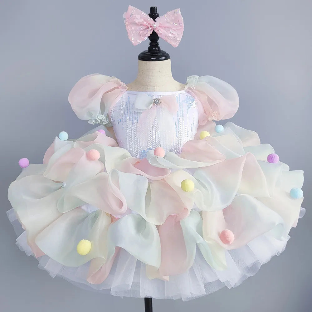 Summer Children Ballet Dress Baby Ballerine Dance Costumes Kids Dresses Tutu Girl Ballet Leotards Vestidos Party Girls Clothing