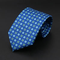New High Quality Soft Silk Ties 51Colors Fashion 7.5cm Geometric Pattern Necktie For Men Wedding Business Meeting Suit Gravata