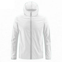 Summer Men's Sun Protection Clothing Lightweight Breathable Ice Silk Hooded Quick Dry Jacket Outdoor Anti-ultraviolet Skin Coat