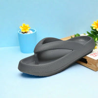 Ladies Lightweight Solid Color Sandals - Casual Indoor/Outdoor Couples Flip Flops, Comfortable Slip-On Beach Footwear
