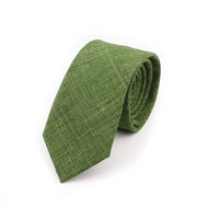 Solid Color Handmade Cotton Ties Men Necktie Striped Narrow Collar Slim Pink Sage Green Casual Tie Wedding Suit Accessories Gift