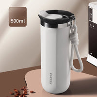 2025 New 304 Stainless Steel Insulated Water Cup Business Office Portable Cold Coffee Cup Advertising Gift Cup