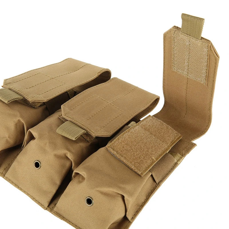 Tactical MOLLE Triple Magazine Pouches Double Triple Shooting Mag Pouch Wargame Paintball 5.56 7.62Mag Bag