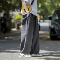 Men's Jeans Hip Hop Streetwear Skateboard Neutral Denim Trousers Men Jeans Wide Leg Denim Cargo Jean Pants Loose Straight Baggy