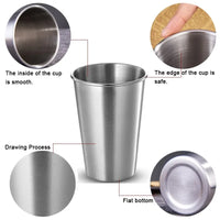 Stainless Steel Gold Cups 300ML Insulated Metal Cup 304 Drinking Beer Mug Metal Travel Drink Cup