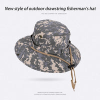 New spring and summer outdoor fisherman hats for men. Fishing andmountaineeringtacticalhatswithcamouflagelargebrims,brea