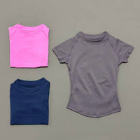 HISTELLO Sport Short Sleeve Top Seamless Yoga Leotard Clothing Women Running Sports T Shirt Workout Shirts Fitness Sports Vest