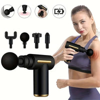 Fascial Machine Muscle Relaxation USB Mini Massage Gun Vibration Gun Massage Fitness Equipment Neck Grasping Fascia Gun